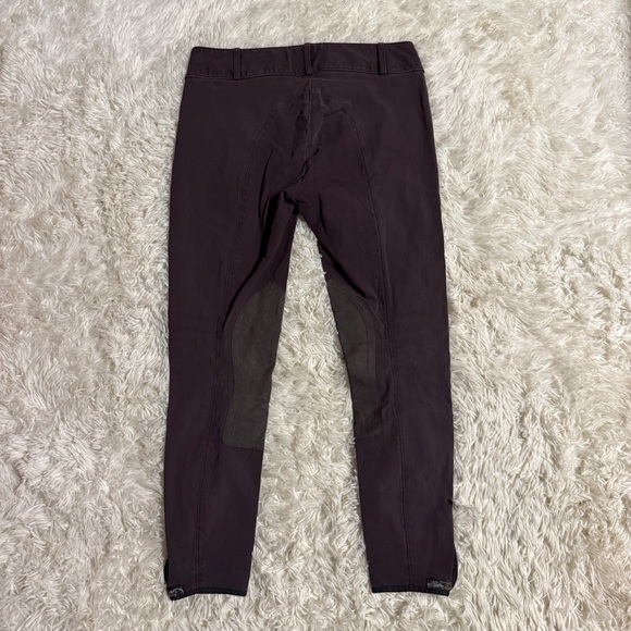 Women’s Size 28R Purple Tailored Sportsman Knee Patch Horseback Riding Breeches - Picture 4 of 7